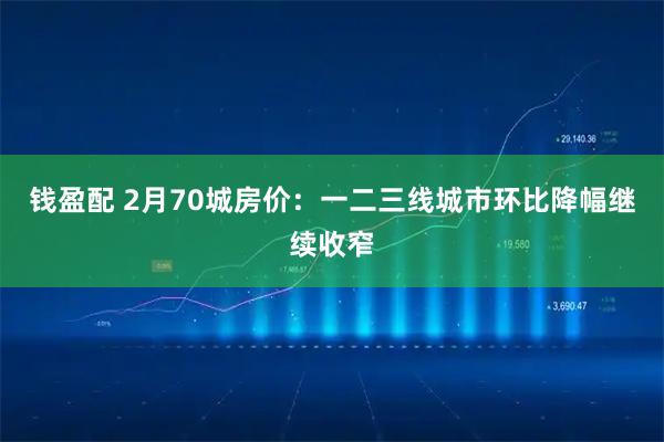 钱盈配 2月70城房价：一二三线城市环比降幅继续收窄